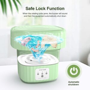 Portable Washing Machine, Mini Washing Machine Foldable Laundry Bucket,Portable Small Washer by for Socks Underwear or Small Items, Travel Business Trip or College Rooms