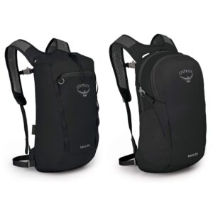 osprey daylite cinch and daylite everyday backpacks, black