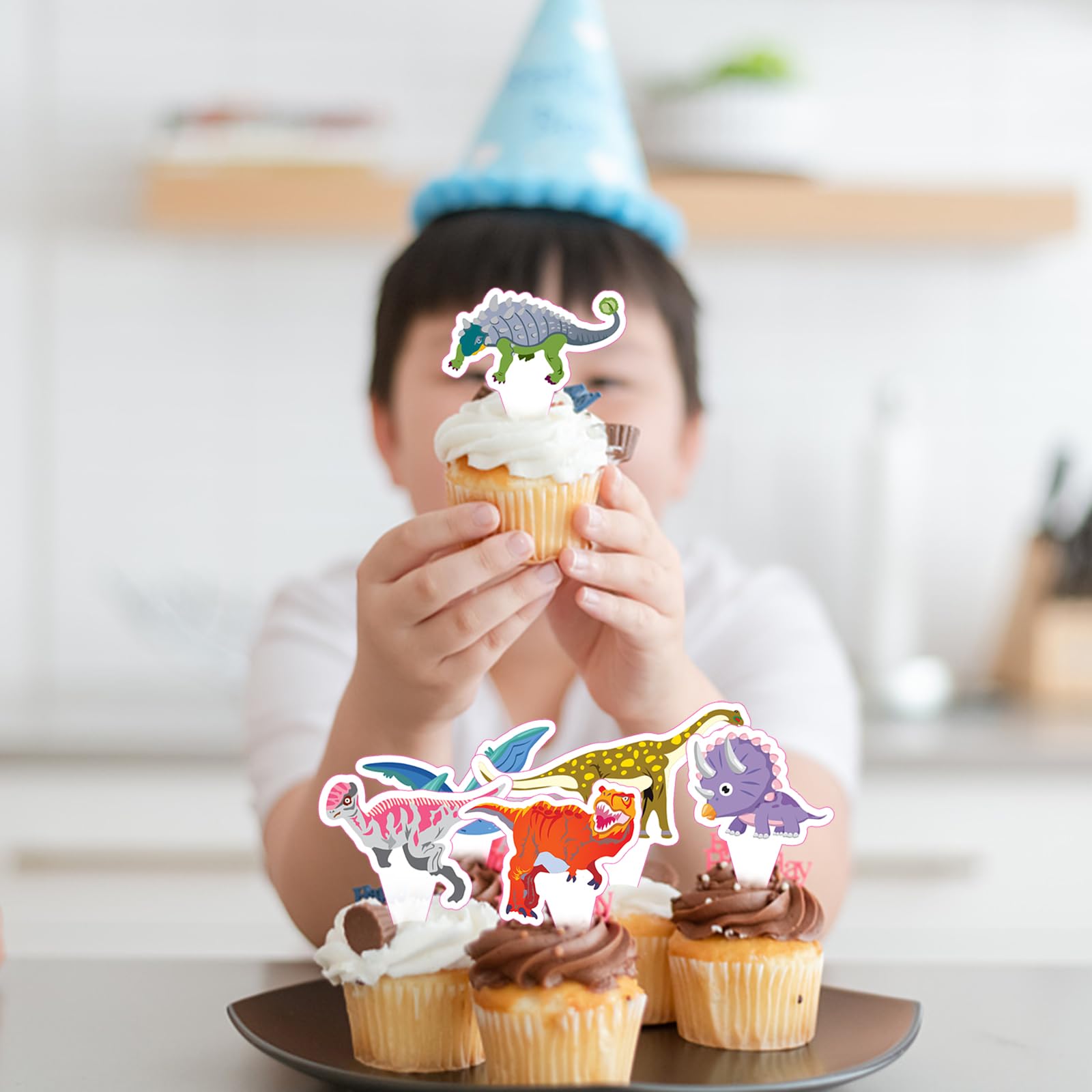 30pcs Construction Truck Cupcake toppers Dump Truck Bulldozer Cake Decor Excavator for kids Birthday Party