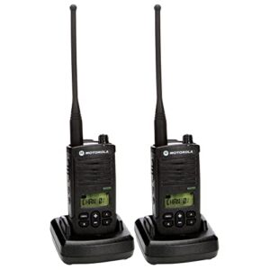 2 x motorola rdu4160d rdx business series two-way uhf radio with display (black) (rdu4160d)