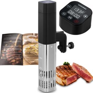 kursinna sous vide machine, 1000w sous vide cooker, 15db ultra-quiet immersion circulator with accurate temperature digital timer, ipx7 waterproof precision cooker