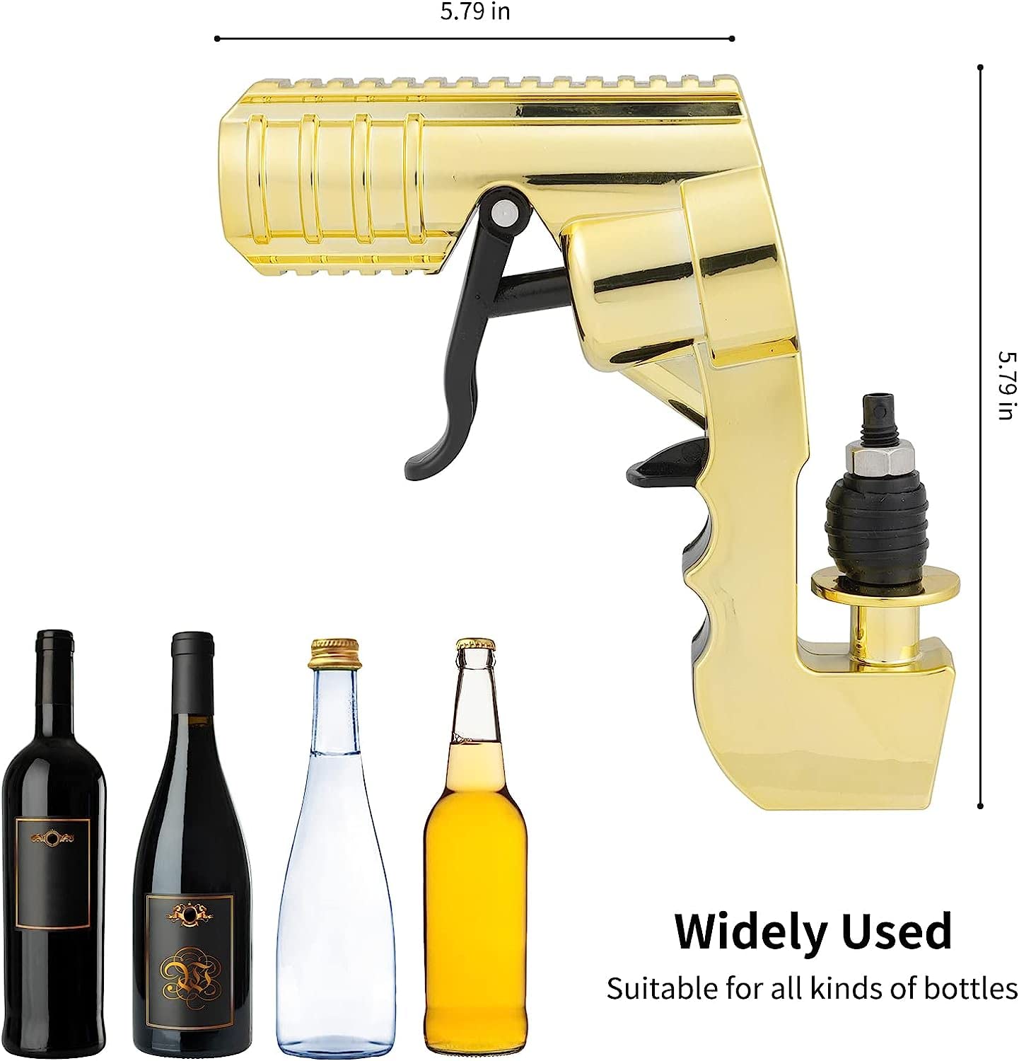 Champagne Gun 4th Generation Upgraded Party Shooter with Extended Range Perfect for Bachelorette Parties Birthdays Celebrations