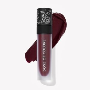 Dose of Colors 10 YRS Birthday Collection Black Rose Liquid Matte Lipstick