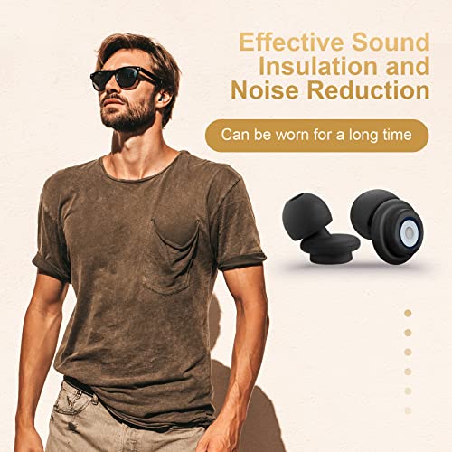 Ear Plugs for Sleeping Noise Cancelling,Super Soft Reusable Hearing Protection in Flexible Silicone Sleep, with Case Sleeping, Snoring, Loud Noise, Traveling, Concerts, Construction,Studying