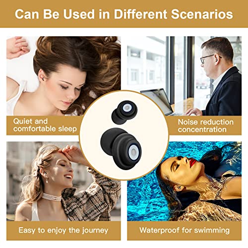 Ear Plugs for Sleeping Noise Cancelling,Super Soft Reusable Hearing Protection in Flexible Silicone Sleep, with Case Sleeping, Snoring, Loud Noise, Traveling, Concerts, Construction,Studying