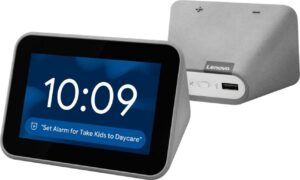 lenovo smart clock with the google assistant - gray za4r0010ca