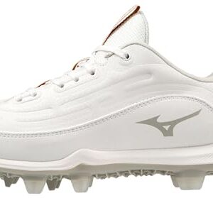 Mizuno Women's Finch Elite 6 Low TPU Softball Cleat, White, 7