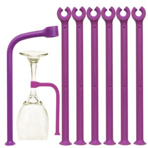 uoyu 21cm dishwasher wine glass rack new extensions wash dishwasher attachment kitchen gadget clip (purple/8pcs)