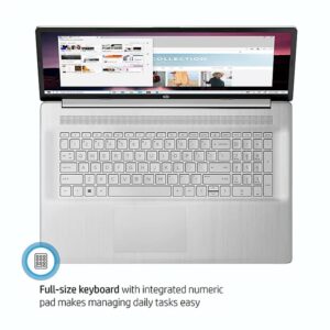 HP Laptops 17 inch Screen Intel Core i3-1125G4 Beat i7-1180G7| Windows 11| Wireless AC| USB C| Long Battery Life| Webcam| Numeric Keyboard Fast Charge| HDMI Cable (32GB RAM | 1TB PCIe SSD)