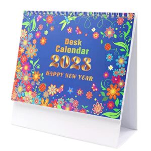 desk calendar 2023, standing 2023 desktop flip planner with stickers monthly academic year calendar runs from jun. 2023 to dec.2024, 24 x 20.5cm with thick paper, monthly planner, to-do list(style 2)