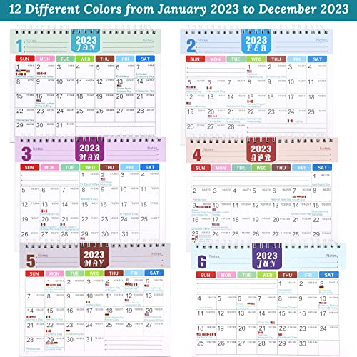 Desk Calendar 2023, Standing 2023 Desktop Flip Planner with Stickers Monthly Academic Year Calendar Runs From Jun. 2023 to Dec.2024, 24 x 20.5cm with Thick Paper, Monthly Planner, To-Do List(Style 2)