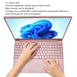 GOWENIC 15.6 Inch Laptop, HD IPS Laptop with Intel Celeron N5095 Quad Core Processor, Backlit Keyboard, Touchpad, 16GB RAM and 256G SSD, Mini HDMI, Bluetooth for Windows 10 (16+256G US Plug)