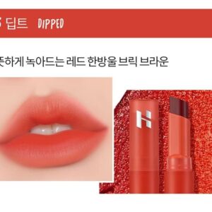 HOLIKA HOLIKA Water Vibe Tint - Long Lasting Lip Stain with Vivid Juicy Colors, Transfer Proof Lip Tint, Buildable Formula for Daily Lip & Cheek Makeup, 0.1oz (05 DIPPED)