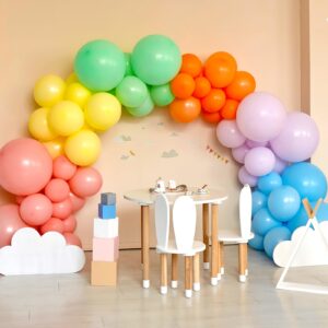 RUBFAC Balloon Arch Kit and Balloon Pump, Balloon Arch Stand for Floor Adjustable Frame with Electric Pump Bases Balloon Accessories for Birthday Party Baby Shower Festival Decorations