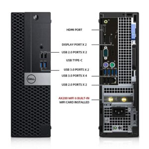 Dell OptiPlex 7040 Desktop Computers PC, 32GB Ram New 512GB M.2 NVMe SSD+1TB HDD,Intel AX200 Built-in WiFi 6 Bluetooth 5.2, i5-6500 3.2GHz, Refubished Computer HDMI,Windows 10 Pro (Renewed)