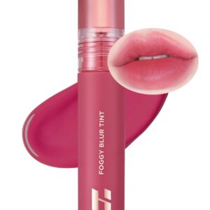 HOLIKA HOLIKA Foggy Blur Tint - Lightweight Airy Lip Makeup with Sheer Soft Color, Buildable Formula, Moisture & Silky Blur Fit, Pink Fruit Complex & Hyaluronic Acid, 0.14 fl.oz. (06 DOOZY)