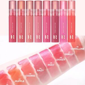 HOLIKA HOLIKA Foggy Blur Tint - Lightweight Airy Lip Makeup with Sheer Soft Color, Buildable Formula, Moisture & Silky Blur Fit, Pink Fruit Complex & Hyaluronic Acid, 0.14 fl.oz. (06 DOOZY)