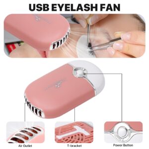 Pretty memory 225 PCS Eyelash Extension Kit with Lash Mannequin Head, Lash Fan, Eyelash Extension Glue, Eyelash Remover Cream, Lash Tweezers, Lash Extension Supplies for Eyelash Extension Practice