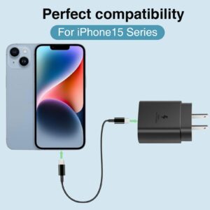Type C Charger, 5 Pack 25W PD USB C Wall Charger Super Fast Charging Block & 4ft Android Phone Charger Cable for iPhone 15 Samsung Galaxy S23 S22 S21 S20 Plus Ultra, Note 20 10 9 8/ S10 S9 S8 Pixel