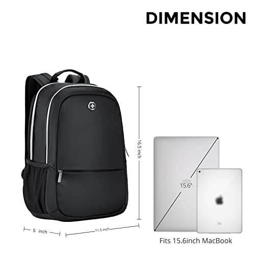 Swissdigital Design Laptop Backpack，15.8 Inch Business Travel Backpack with USB Charging Port For Men and Women,Bookbag for College (Remi)