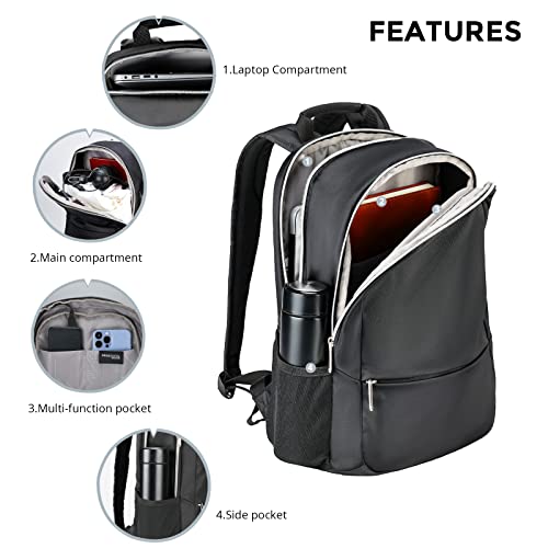 Swissdigital Design Laptop Backpack，15.8 Inch Business Travel Backpack with USB Charging Port For Men and Women,Bookbag for College (Remi)