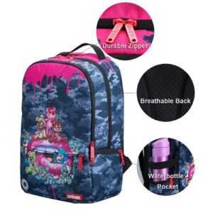 UNIKER Travel Laptop Backpack,Graffiti Backpack for Work,School Backpack,Designer Laptop Backpack for 15.6 Inch,Water Resistant College Bag Computer Bag Gifts for Men,Bear