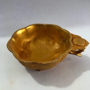 10cm brass golden wine glass ornament, museum collection imitation antique ethnic style cup home decoration