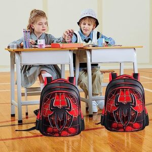 Zrutpim Lightweight Waterproof School Backpack for Kids,3D Cartoon Kids Backpack for School Boys Girls Kindergarten Elementary Toddler Backpack(red)