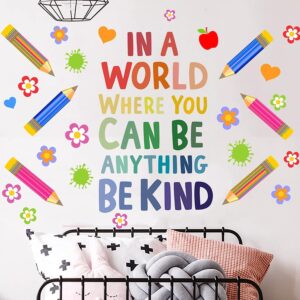 inspirational quote wall decals colorful kids peel and stick wallpaper cute motivational wall stickers for nursery kids room preschool classroom door playroom wall decor