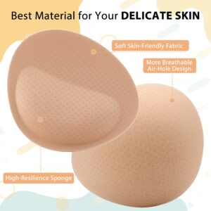 Nimiah Bra Pads Inserts Breast Enhancers Super Push-up Boob Pads Add 2 Cup Sizes Instantly | Sew in Bra Cups for Dresses Bathing Suit Fits A/B Cup