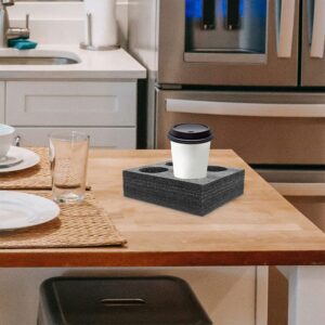 Cabilock Takeout Cup Carrier Trays Foam Cup Holder Tray Coffee Carrier Soft to Go Drink Holder Beverage Takeout Tray for Hot and Cold Drink Coffee Milk Tea Takeout Cup Holder