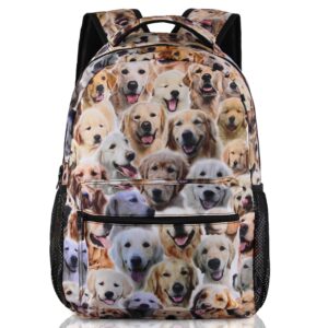 cute cats print backpack for boys girls 17-inch laptop travel laptop daypack school bag with multiple pockets for cats lover