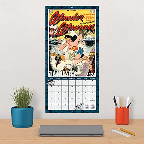 2024 DC Comics Wonder Woman Wall Calendar & Push Pins