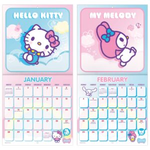 2024 Hello Kitty Mini Wall Calendar & Push Pins