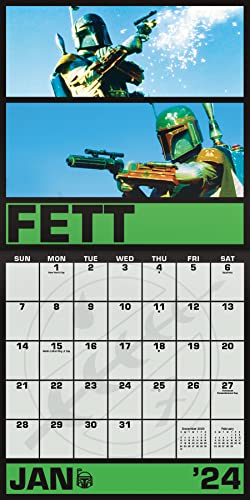 2024 Star Wars: Saga Mini Wall Calendar & Push Pins