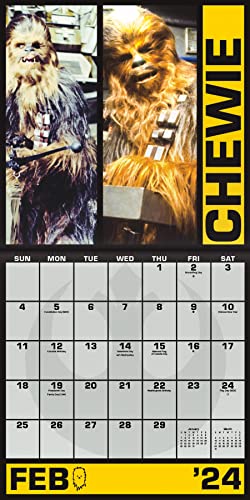 2024 Star Wars: Saga Mini Wall Calendar & Push Pins