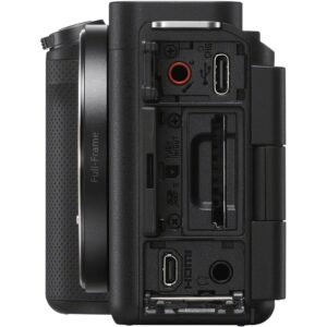 Sony Alpha ZV-E1 Full-Frame Vlog Mirrorless Lens Camera (Black) (ILCZVE1/B) Alpha FE PZ 16-35mm Lens + 64GB Card + Corel Photo Software + Card Reader + Case + Flex Tripod + More (Renewed)