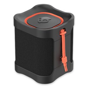skullcandy terrain mini wireless bluetooth speaker - ipx7 waterproof portable with dual custom passive radiators, 14 hour battery, nylon wrist wrap, & true stereo