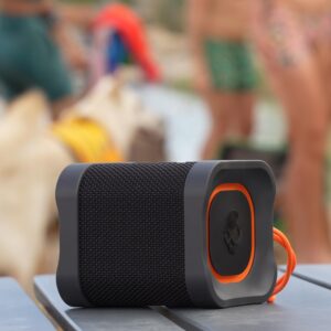 Skullcandy Terrain Mini Wireless Bluetooth Speaker - IPX7 Waterproof Portable with Dual Custom Passive Radiators, 14 Hour Battery, Nylon Wrist Wrap, & True Stereo