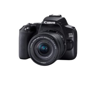 Canon EOS 250D / Rebel SL3 DSLR Camera w/Canon EF-S 18-55mm f/4-5.6 is STM Lens+case+128Memory Cards (24PC)
