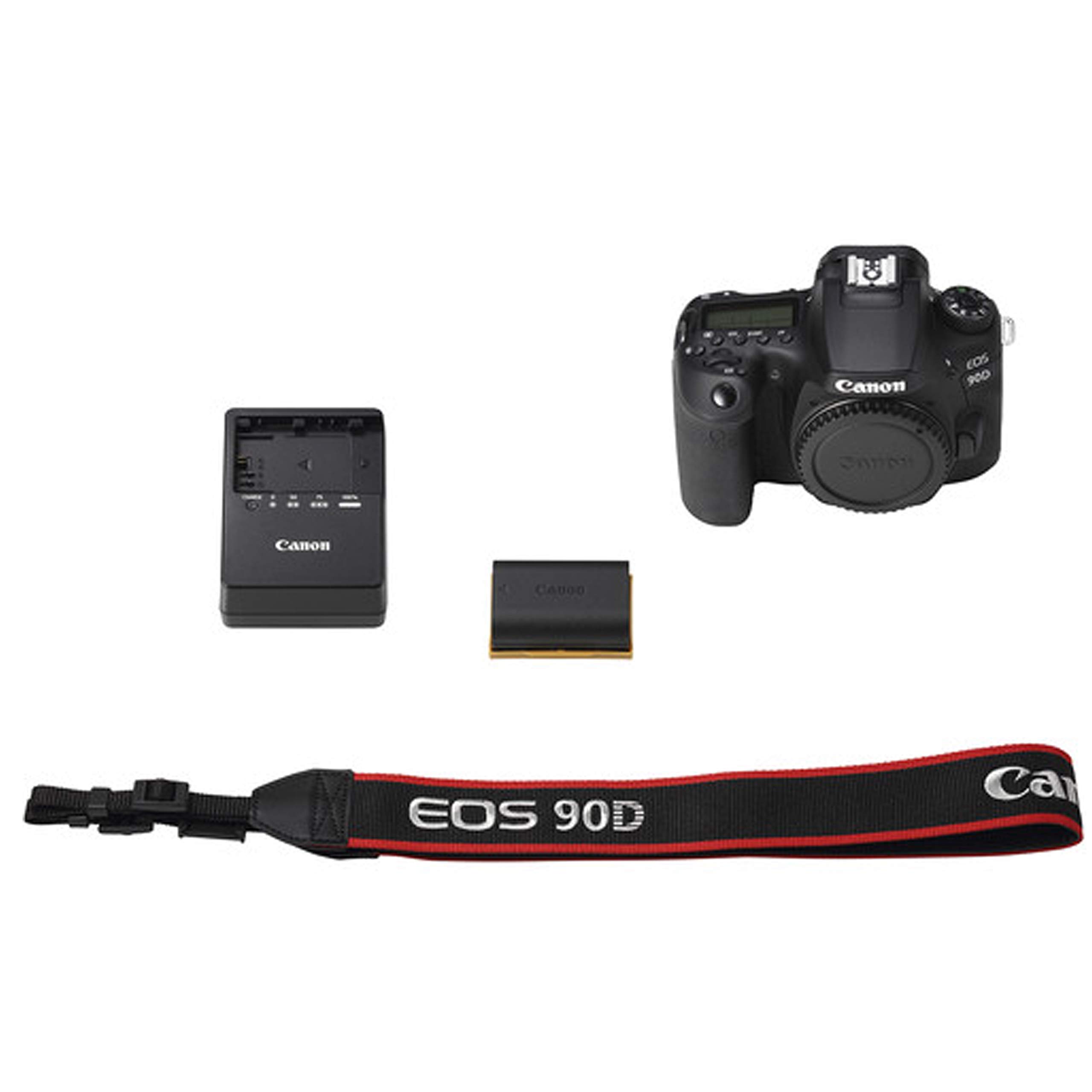 Canon EOS 90D DSLR Camera w/EF-S 18-55mm F/4-5.6 STM Zoom Lens + 55-250mm f/4-5.6 is STM Lens + 64GB Memory Cards, Professional Photo Bundle (42pc Bundle)