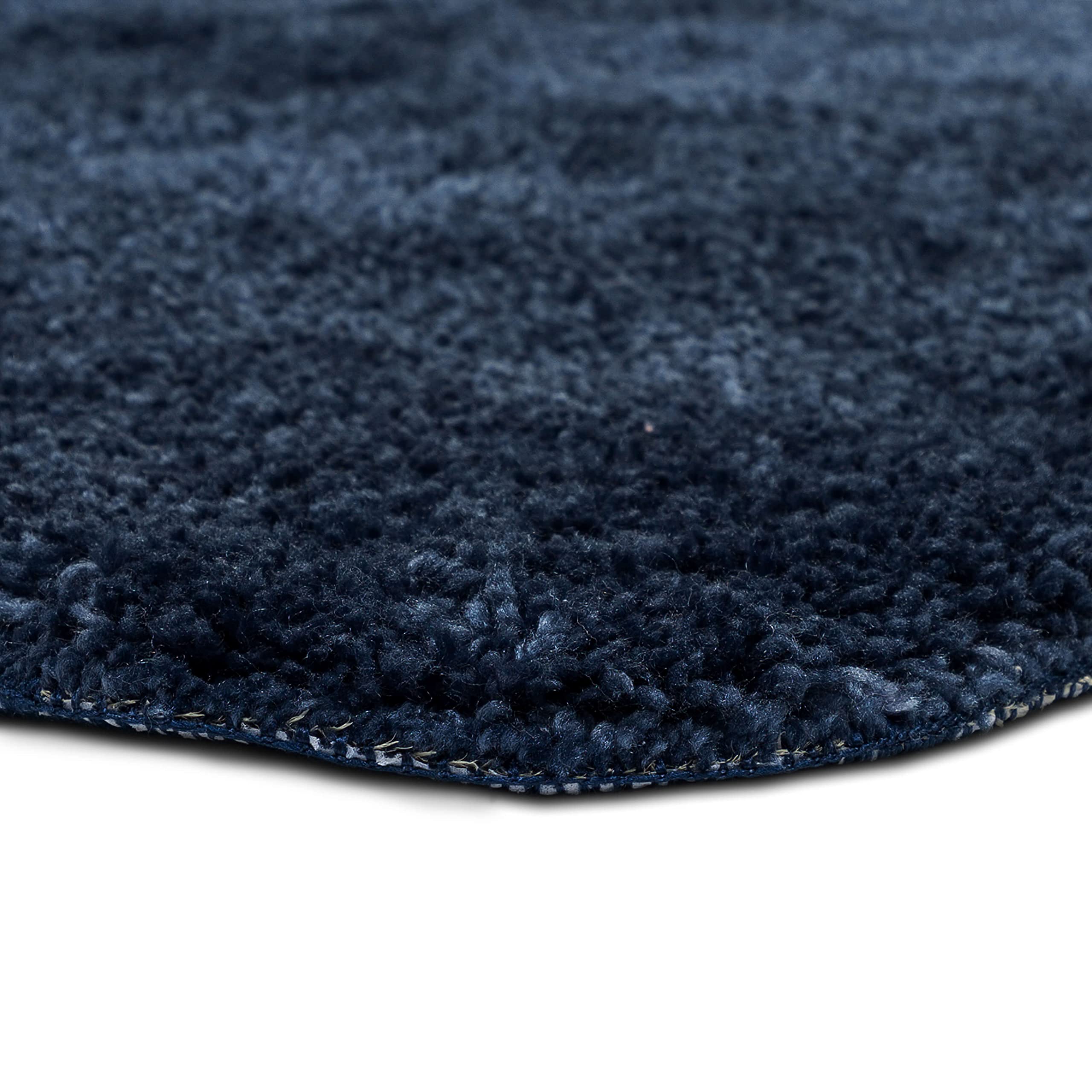 Mohawk Home Machine Washable Bath Navy Blue 1' 11" x 3' 3" Bath Mat Perfect for Your Bathroom