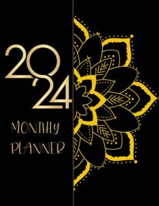 2024 monthly planner: january through december calendar 2024 daily and weekly with federal holidays