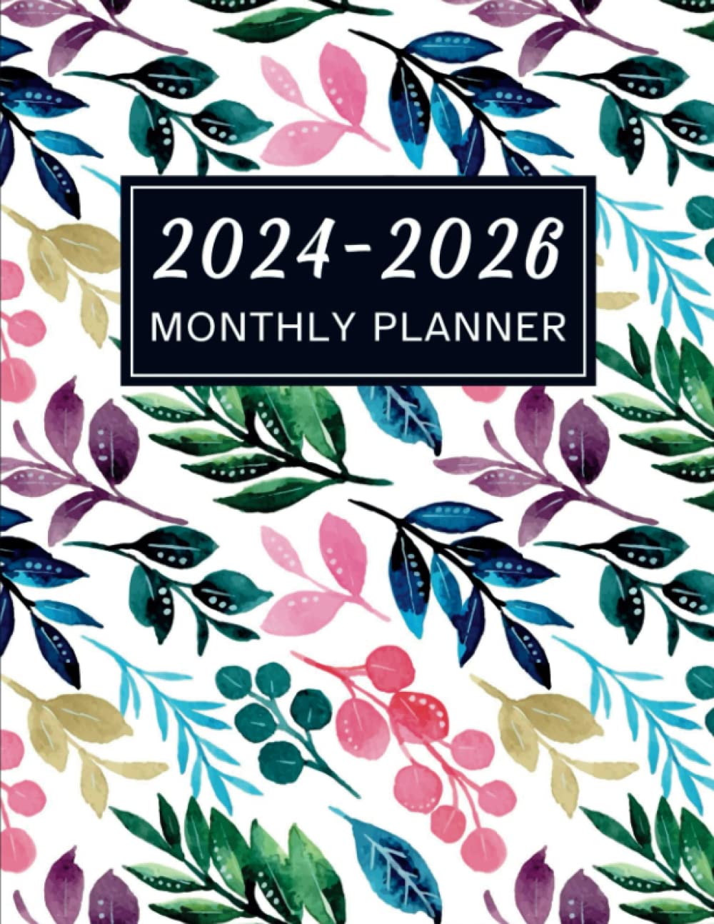 2024-2026 Monthly Planner: 3 years schedule organizer, Personal time management notebook with Flower Cover
