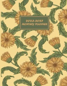 monthly journal 2023-2027: monthly planner and appointment notebook, agenda schedule organizer with work or personal use