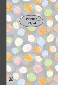 barrbarr gray 2023 -2024 a5 academic planner week to view: mid year appointment book with flexible cover for productivity