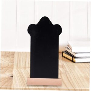 HAPINARY 2pcs Mini Blackboard Tabletop Message Board Wood Place Cards Chalkboard Signs Tags Small Chalkboard Sign Tabletop Chalkboard Easter Message Board Signs Wooden Decorations Wedding