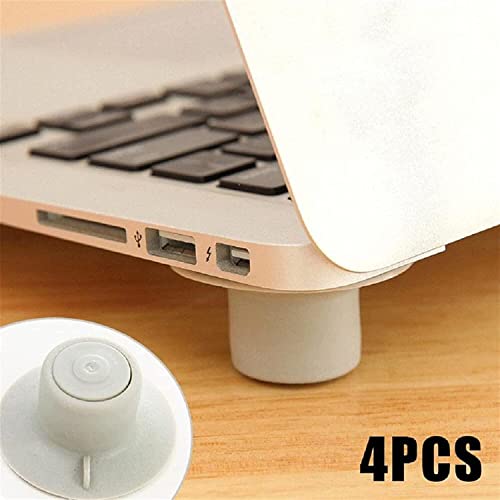 4 pcs Laptop Cooling Pad Feet Heat Reduction Stand Cooler for Notebook Laptop Computer Simple and Sophisticated Design