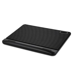 Laptop Cooling Pad for 11-15 Inch Notebook, Mspine Laptop Cooler Ergonomic USB Powered Laptop Stand with Dual USB 2.0 Ports, Height-Adjustable Notebook Cooler (2 Fans - Black)