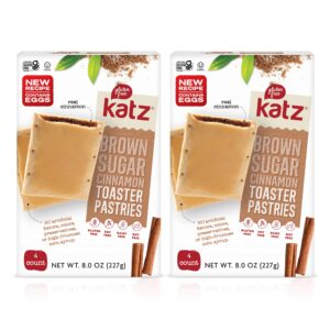 katz gluten free toaster pastries. cinnamon. easy breakfast food or anytime healthy snacks for adults & kids. gluten free snacks. dairy free, nut free, peanut free, soy free. kosher snacks. healthy snacks for adults & kids 8 oz (pack of 2) contains eggs